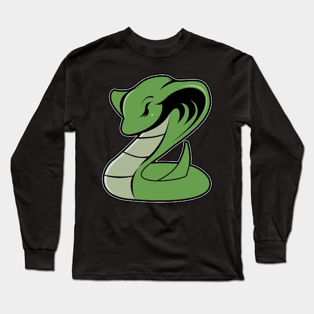 Comic Cobra Long Sleeve T-Shirt by Imutobi